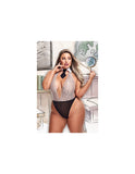 Dreamers 2pc Lace Teddy School Girl With Collaar Tie queen Size