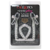 Beaded Nipple Clamps in Silver CalExotics
