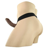 Fetish Fantasy 7 Inch Hollow Strap-On with Balls in Brown Pipedream