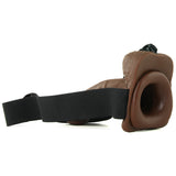 Fetish Fantasy 7 Inch Hollow Strap-On with Balls in Brown Pipedream