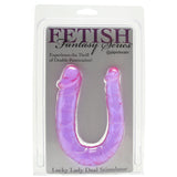 Lucky Lady Dual Stimulator Dildo in Purple Pipedream