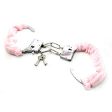 Pleasure Cuffs with Satin Mask in Pink CalExotics