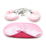 Pleasure Cuffs with Satin Mask in Pink CalExotics
