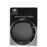 Slut Leather Word Band Collar Spartacus