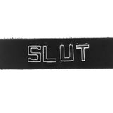 Slut Leather Word Band Collar Spartacus