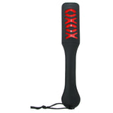XOXO Paddle in Black Sportsheets